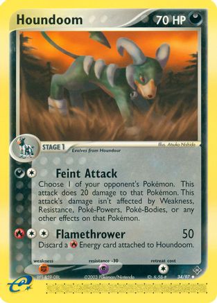 Houndoom 034 Dragon - Uncommon