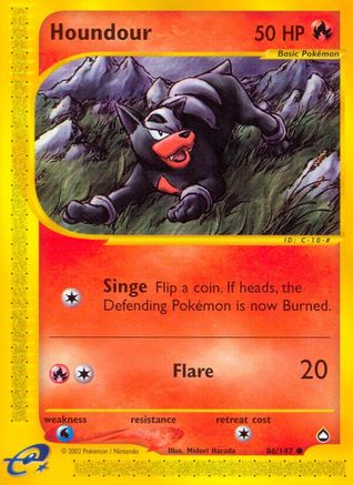 Houndour (86) 086 - Reverse Holofoil Aquapolis - Common