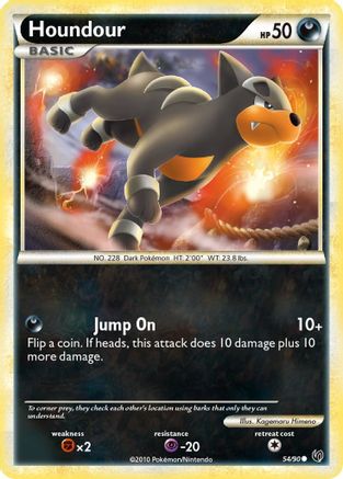 Houndour (54) 054/90 - Reverse Holofoil Undaunted - Common