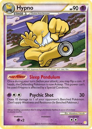 Hypno 023 HeartGold SoulSilver - Rare