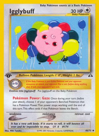 Igglybuff 040 - 1st Edition Neo Discovery - Uncommon