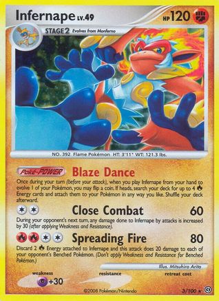 Infernape - Reverse Holofoil Stormfront - Holo Rare