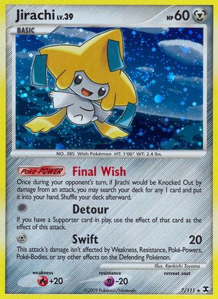 Jirachi - Reverse Holofoil Rising Rivals - Holo Rare