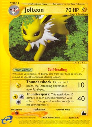 Jolteon (13) Skyridge - Rare