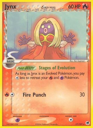 Jynx (Delta Species) - Reverse Holofoil Dragon Frontiers - Rare