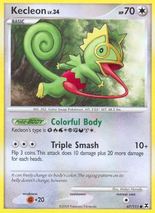 Kecleon/111 - Reverse Holofoil Rising Rivals - Common