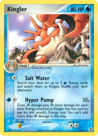 Kingler - Reverse Holofoil FireRed & LeafGreen - Rare