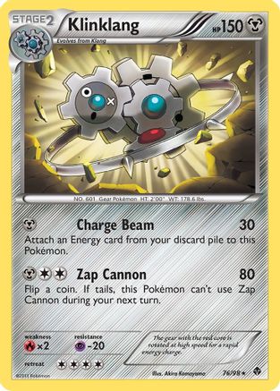 Klinklang - Reverse Holofoil Emerging Powers - Rare