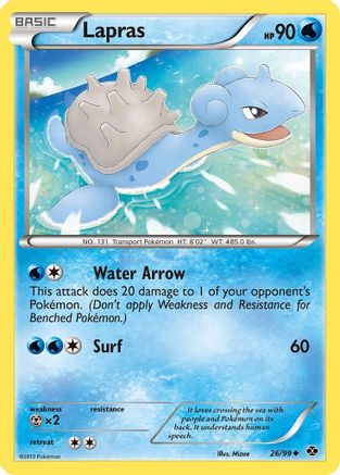 Lapras (26) - Reverse Holofoil Next Destinies - Uncommon