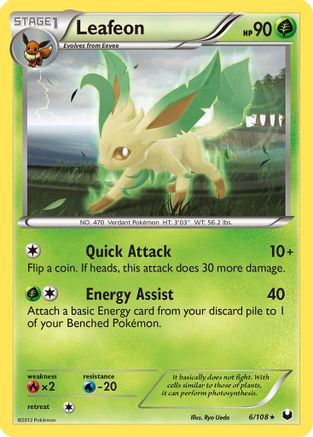 Leafeon Dark Explorers - Rare