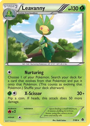 Leavanny (7) - Reverse Holofoil Emerging Powers - Rare