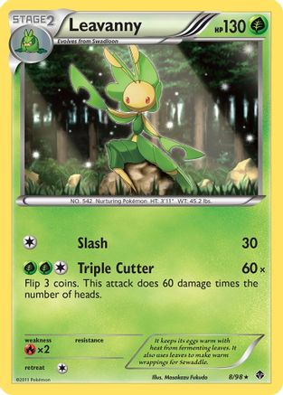 Leavanny (8) - Reverse Holofoil Emerging Powers - Rare