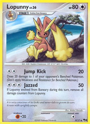 Lopunny 009 - Holofoil POP Series 9 - Uncommon