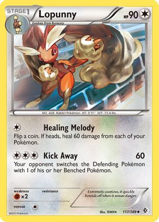 Lopunny - Reverse Holofoil Boundaries Crossed - Uncommon