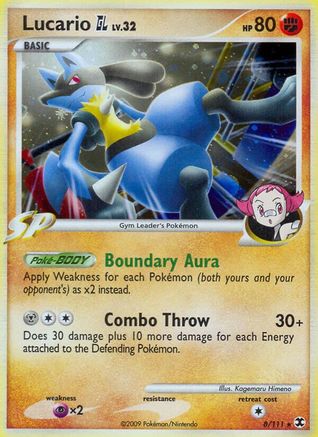 Lucario GL - Reverse Holofoil Rising Rivals - Holo Rare
