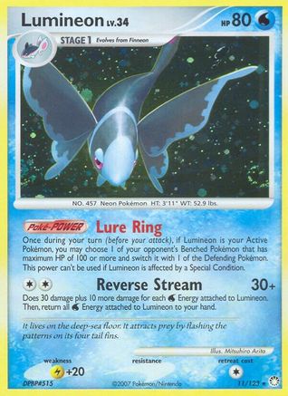 Lumineon - Reverse Holofoil Mysterious Treasures - Holo Rare