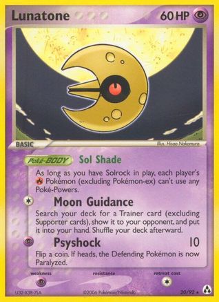Lunatone Legend Maker - Rare