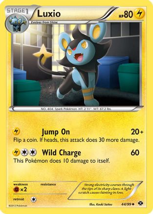 Luxio (44) - Reverse Holofoil Next Destinies - Uncommon