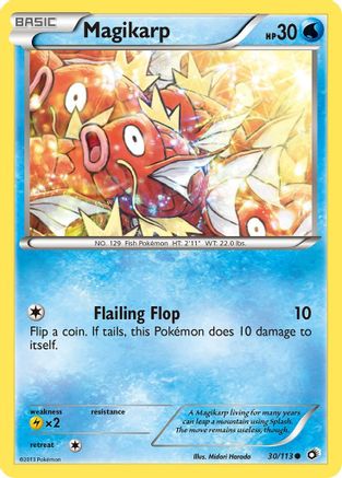 Magikarp 030 - Reverse Holofoil Legendary Treasures - Common