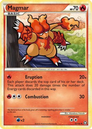 Magmar - Reverse Holofoil Triumphant - Uncommon
