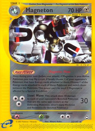 Magneton - Reverse Holofoil Aquapolis - Rare