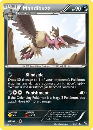 Mandibuzz - Reverse Holofoil Black and White - Rare