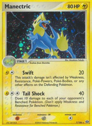 Manectric 007/106 - Reverse Holofoil Emerald - Holo Rare