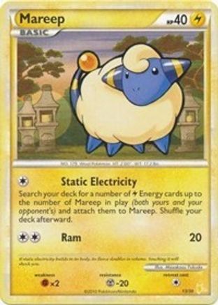 Mareep (#13) HGSS Trainer Kit Gyarados & Raichu - Common