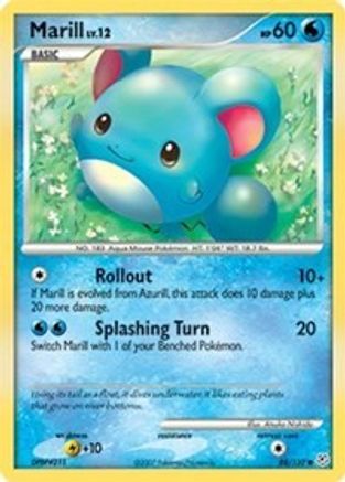 Marill 088 - Reverse Holofoil Diamond and Pearl - Common
