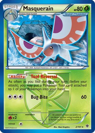 Masquerain (Team Plasma)/101 Plasma Blast - Rare