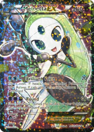 Meloetta EX (Full Art) RC25 - Holofoil Legendary Treasures Radiant Collection - Ultra Rare