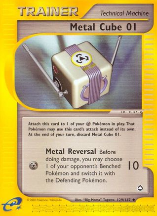 Metal Cube 01 - Reverse Holofoil Aquapolis - Uncommon