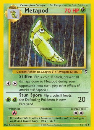 Metapod - Reverse Holofoil Legendary Collection - Uncommon