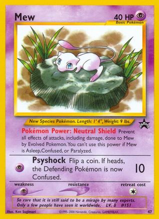 Mew (47) 047 WoTC Promo - Promo