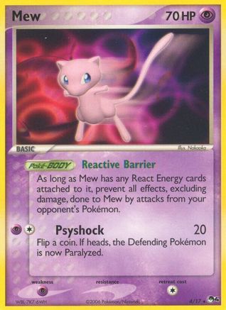 Mew/017 - Holofoil POP Series 4 - Rare