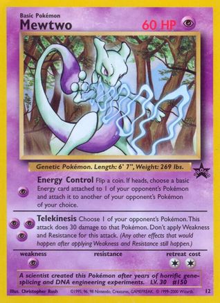 Mewtwo (12) 012 WoTC Promo - Promo