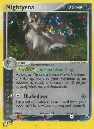 Mightyena - 10/109/109 - Reverse Holofoil Ruby and Sapphire - Holo Rare