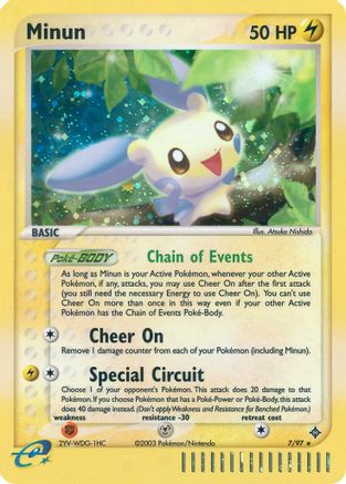 Minun - Reverse Holofoil Dragon - Holo Rare