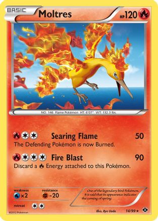 Moltres 014 - Reverse Holofoil Next Destinies - Holo Rare