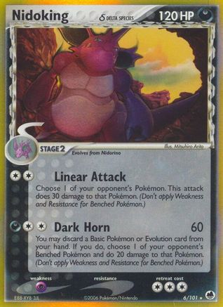 Nidoking (Delta Species)/101 - Reverse Holofoil Dragon Frontiers - Holo Rare