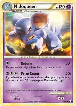 Nidoqueen - Reverse Holofoil Triumphant - Rare