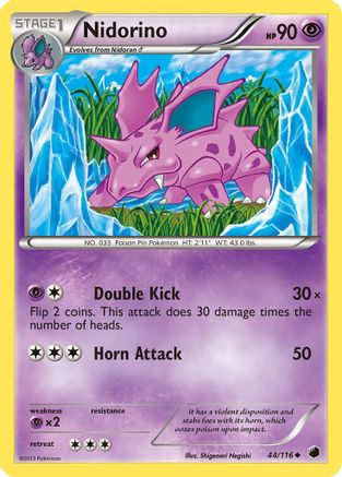 Nidorino - Reverse Holofoil Plasma Freeze - Uncommon