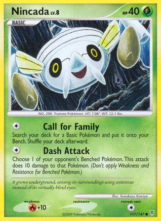 Nincada 117 - Reverse Holofoil Supreme Victors - Common