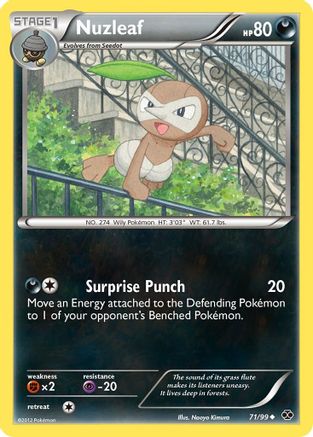 Nuzleaf - Reverse Holofoil Next Destinies - Uncommon