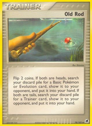 Old Rod - Reverse Holofoil Dragon Frontiers - Uncommon