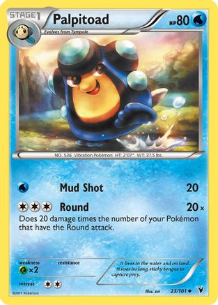 Palpitoad - Reverse Holofoil Noble Victories - Uncommon