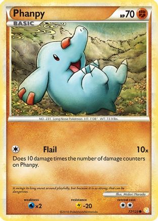 Phanpy 077 - Reverse Holofoil HeartGold SoulSilver - Common