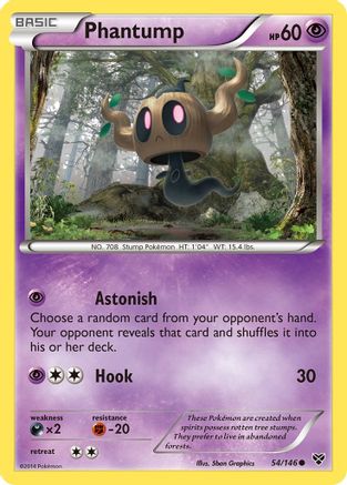 Phantump - Reverse Holofoil XY Base Set - Common