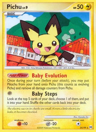 Pichu 025 - Reverse Holofoil Arceus - Rare