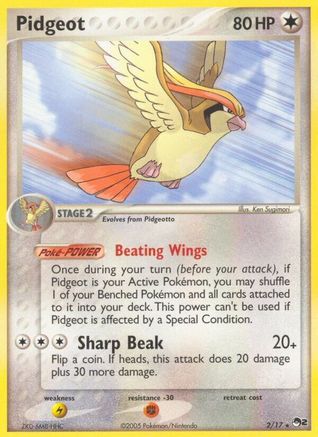 Pidgeot 002 - Holofoil POP Series 2 - Rare